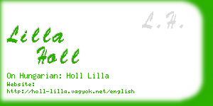 lilla holl business card
